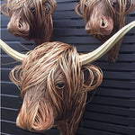 Cow Wall Sculpture