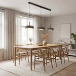 Triple-Light Kitchen Pendant Lamp – Adjustable Modern Fixture with Glass Shades for Island, Dining & Breakfast Nook