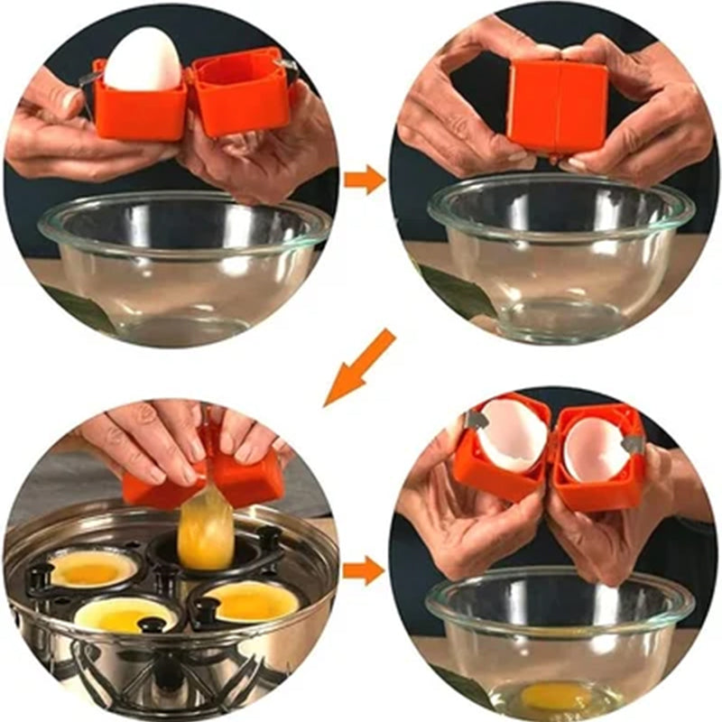 Compact Egg White Yolk Divider Tool with Ergonomic Grip for Baking and Cooking Kitchen Gadget