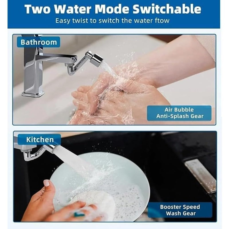 Flexible 360° Rotating Kitchen Faucet Extender