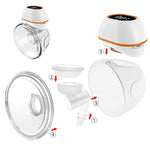 Portable Wireless Breast Pump – Wearable Hands-Free Nursing with Memory Function & Auto Shutoff for Moms at Home or Work