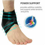 Adjustable Compression Ankle Brace with Wrap-Around Support, Sprains & Tendonitis