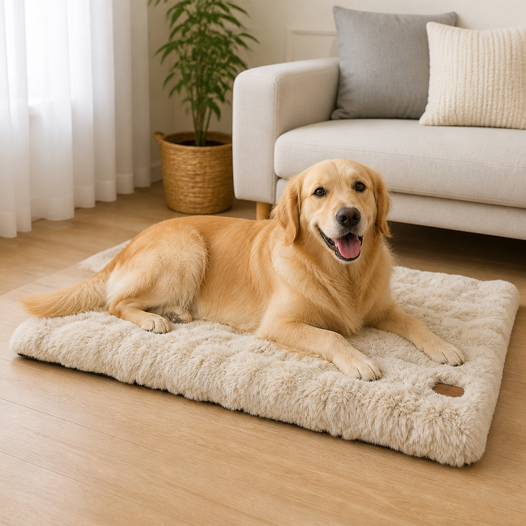 Dotisk Thick Polyurethane Foam & Removable Cover Dog Bed