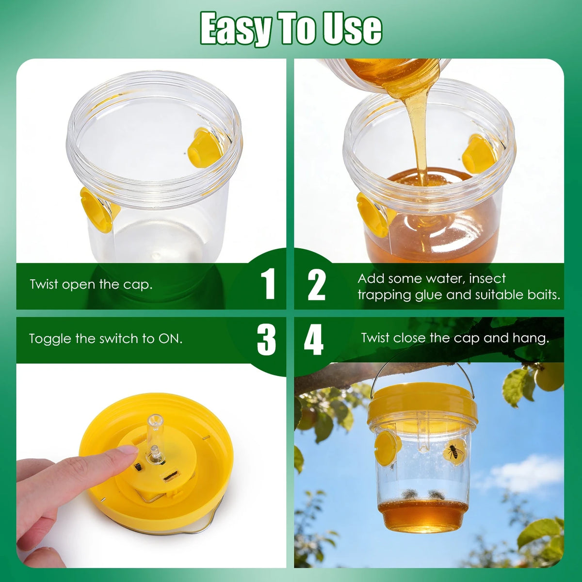 Solar-Powered Bee Catcher