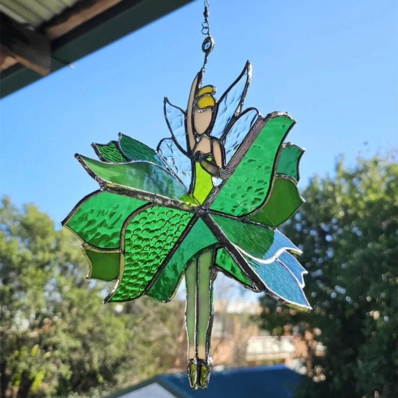 Colorful Glass Rotating Decoration