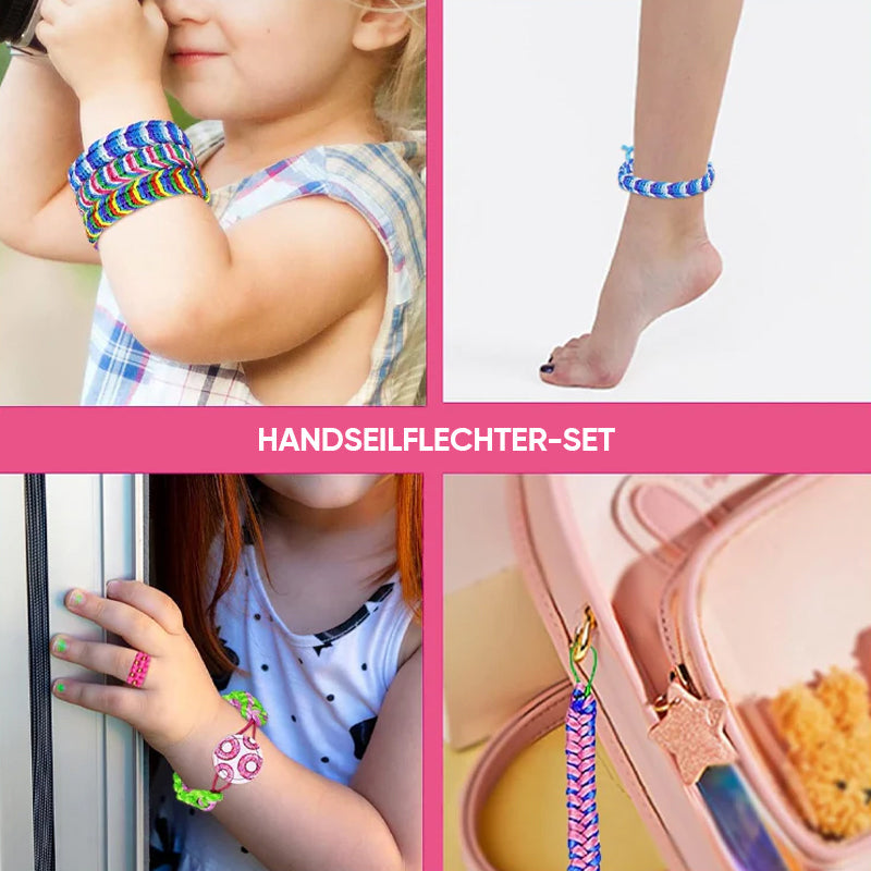 Kids' Friendship Bracelet Weaving Loom Kit – Creative Craft Set for Fine Motor Skills & Imaginative Play