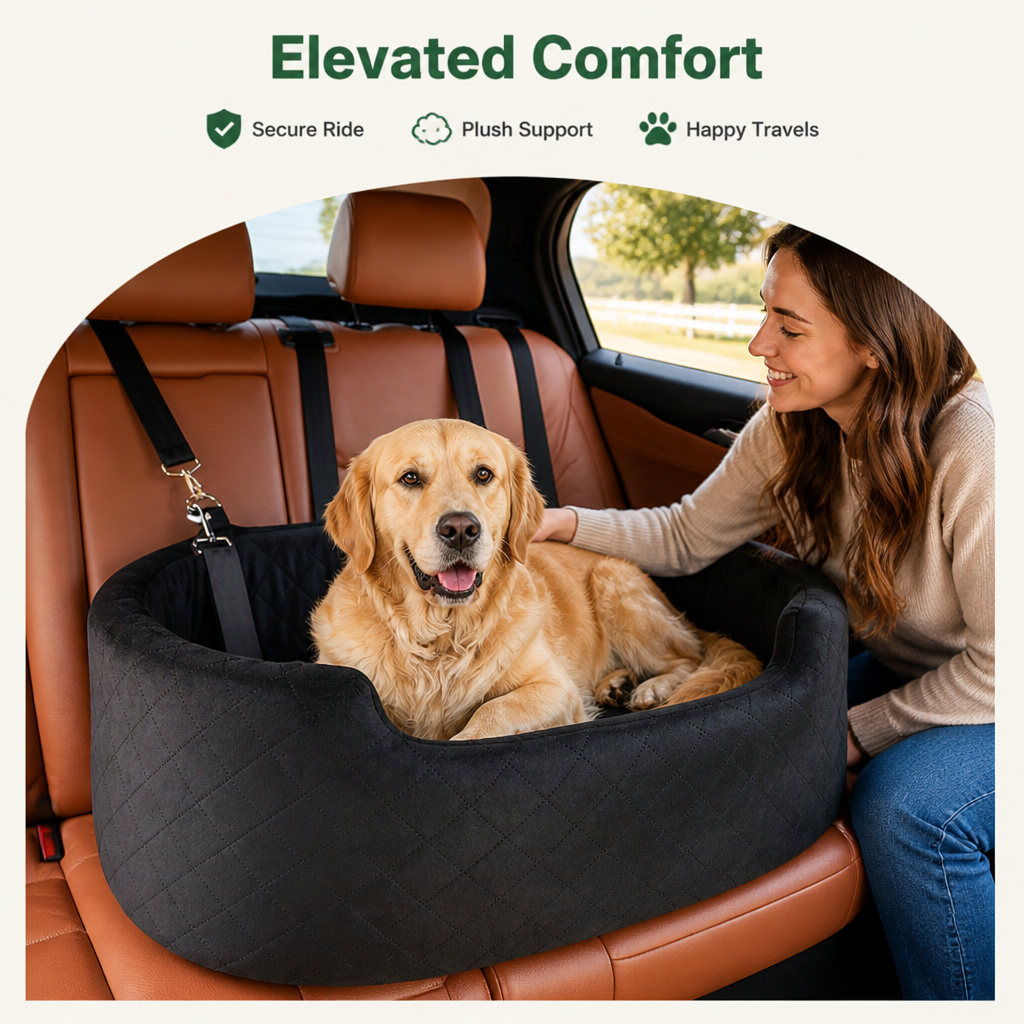 Dotisk D30 Rebound Sponge Car Seat Booster (Removable Washable Cover)