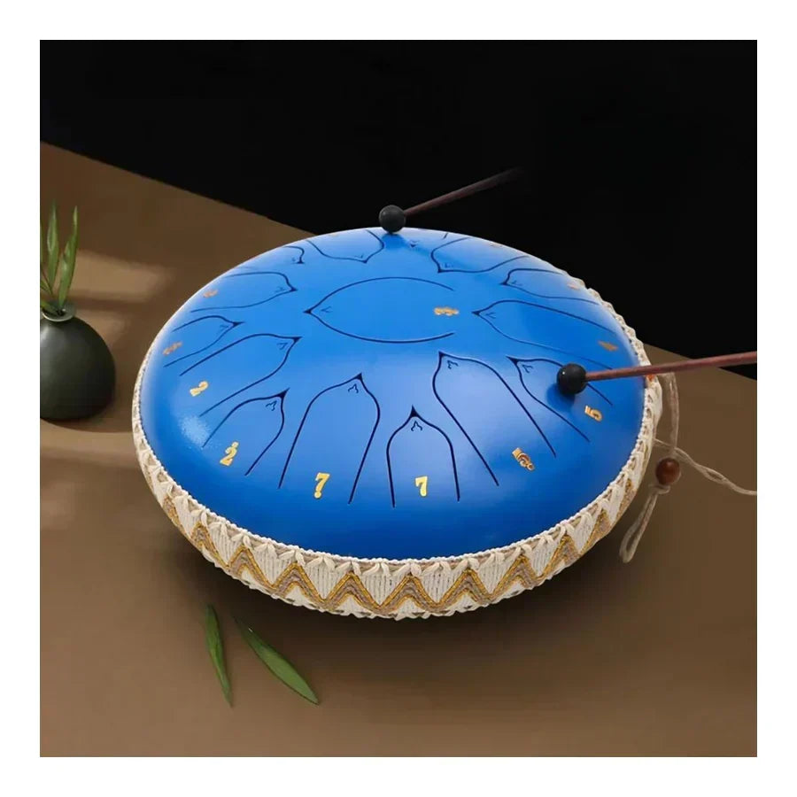 Steel Percussion Drum for Yoga Relaxation Mindfulness Practice Breathing Exercises Sound Instrument Handheld Design Home Studio