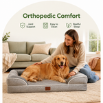 Dotisk Orthopedic Memory Foam Dog Bed (Removable Cover)