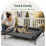Dotisk Elevated Cooling Mesh Dog Bed (Removable Pillow-Top)