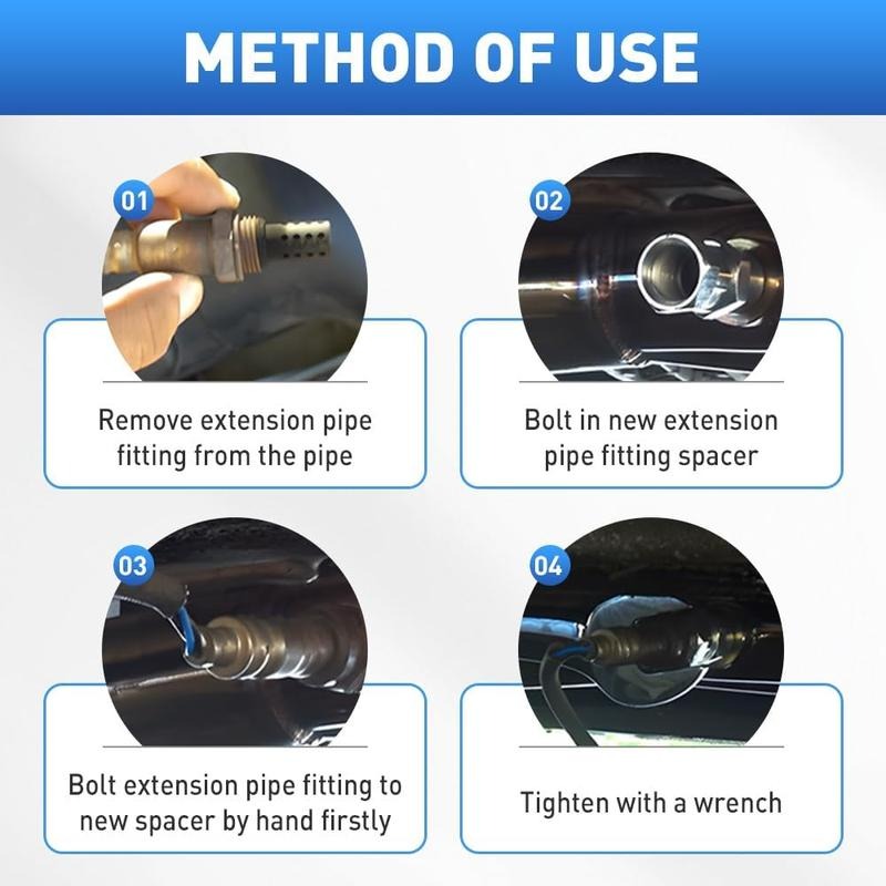 Durable Steel O2 Sensor Adapter