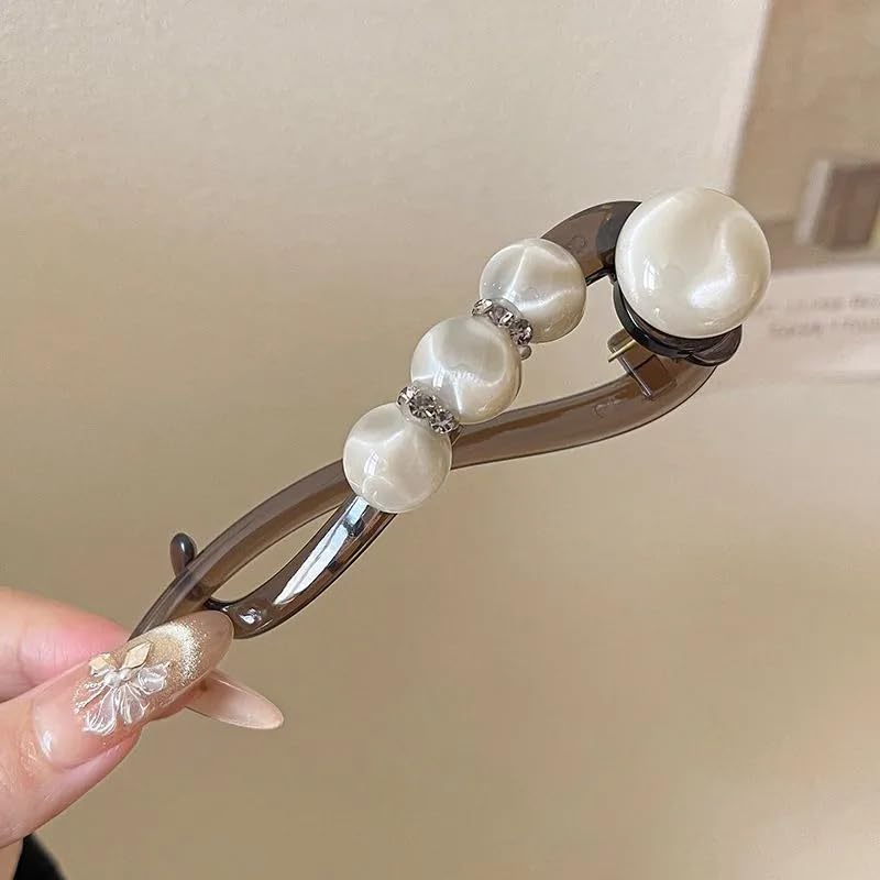Beautiful Flower Pearl Hair Barrette