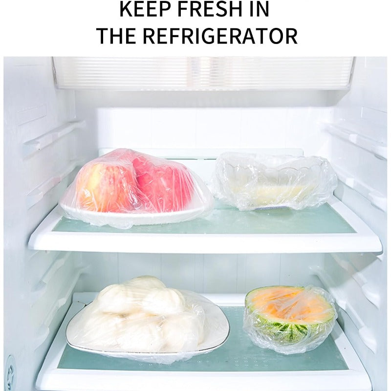 Fresh Food Storage Bags – Stretchable Plastic Bowl Wraps