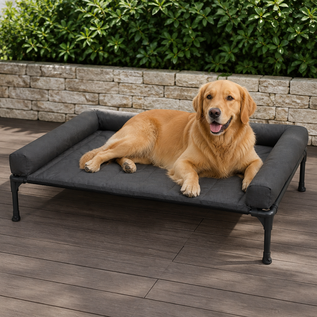 Dotisk Elevated Cooling Mesh Dog Bed (Removable Pillow-Top)