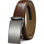 Adjustable Genuine Leather Ratchet Belt