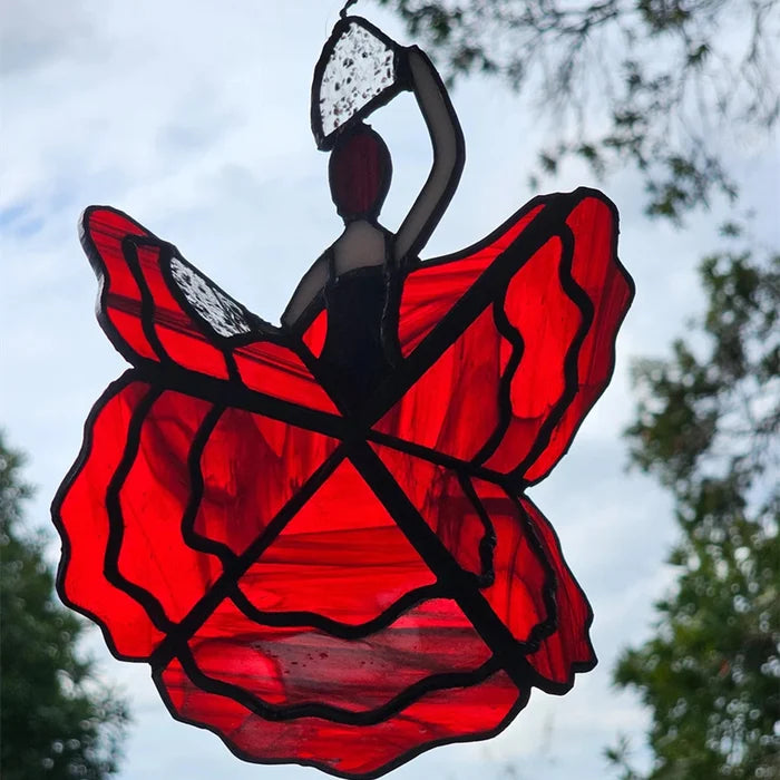 Colorful Glass Rotating Decoration