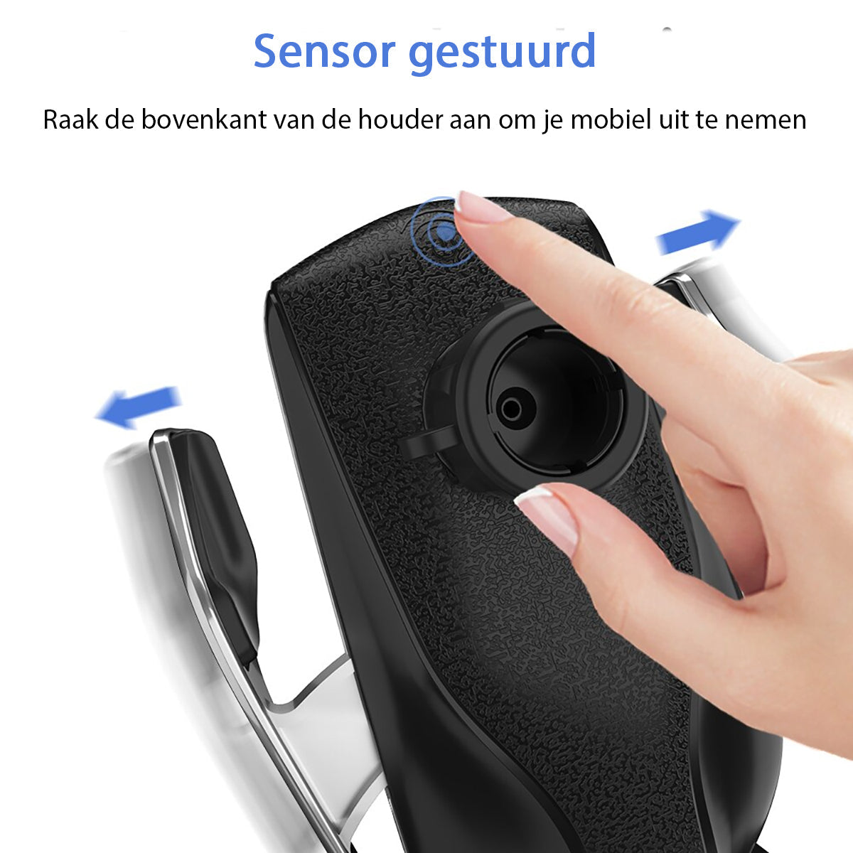 Auto-Grip Wireless Charging Phone Mount for Car Vent - Infrared Sensor, 360° Rotation, Qi Fast Charge Holder