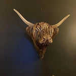Cow Wall Sculpture