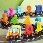 Fun Colorful Number Magnet Train