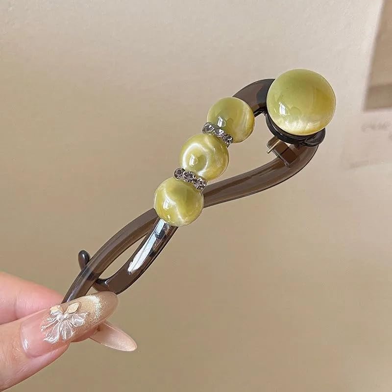 Beautiful Flower Pearl Hair Barrette