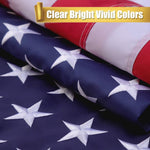 Patriotic Sewn Star US Flags