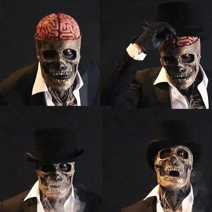 Spooky Halloween Mask for Horror Parties & Costume
