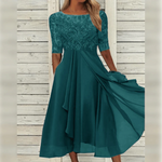 Women's Versatile Occasion Dress – Elegant Long-Sleeve Design for Weddings, Parties & Events in Multiple Colors