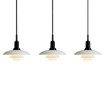 Glass Dome Ceiling Fixture 11 inch Multi-Light Hanging Lamp Metallic Finish for Dining Tables Kitchen Islands Adjustable Height Modern Home