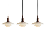 Glass Dome Ceiling Fixture 11 inch Multi-Light Hanging Lamp Metallic Finish for Dining Tables Kitchen Islands Adjustable Height Modern Home
