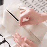 Travel Cosmetic Bag Large Capacity Water-Resistant PU Leather
