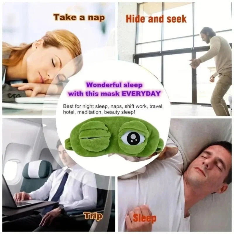 The Funny Frog 3D Sleep Mask