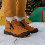 Men's & Women's Insulated Water-Resistant Winter Boots with Side Zipper for Snow & Ice | Fleece-Lined Slip-Resistant Shoes for Hiking, Walking