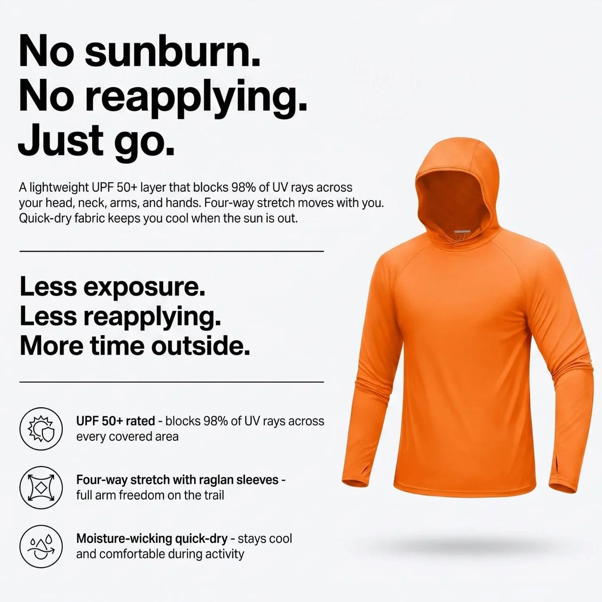 Men's UPF 50+ Sun Hoodie