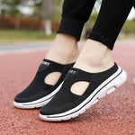 Breathable Mesh Slip-On Slippers with Cushioned Footbed for Men – Open-Back Design for Indoor & Outdoor Wear