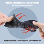Adjustable Height Boosting Insoles for Men – Shock Absorbing Elevator Shoe Inserts with Ventilated Design – Add 1 to 3.5 Inches