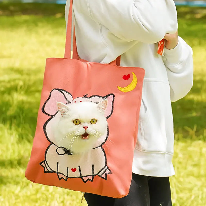 Head-Out Cat Carrier Tote