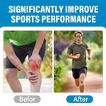 Pre-Cut Kinesiology Tape for Knee Support – 150% Stretch Cotton Athletic Tape & Stability During Sports & Daily Activity