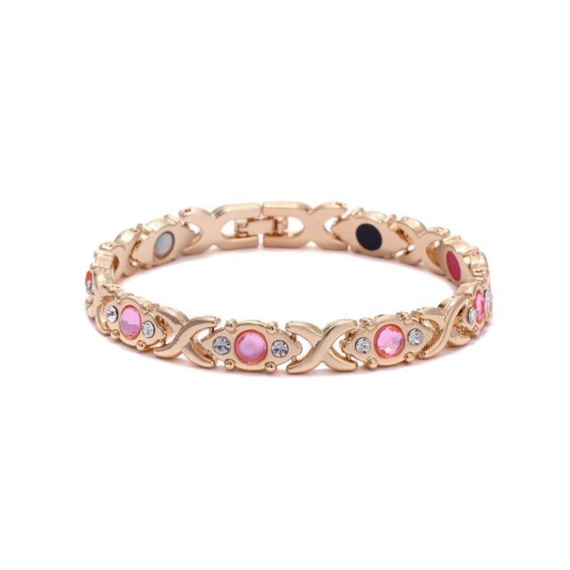 Luxurious Gold Plated Magnet Clasp Bracelet - Dotisk