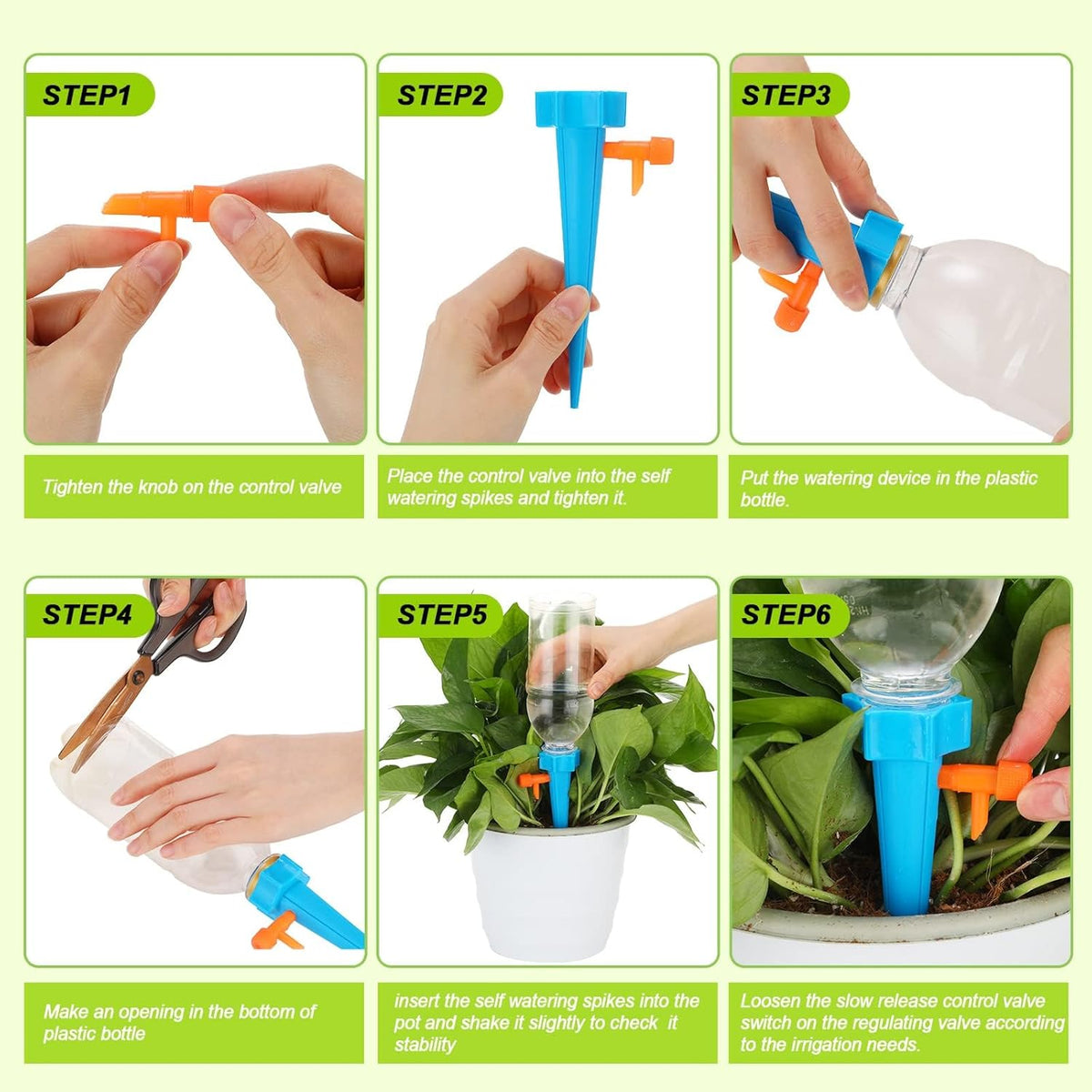 Easy Automatic Plant Watering Stakes