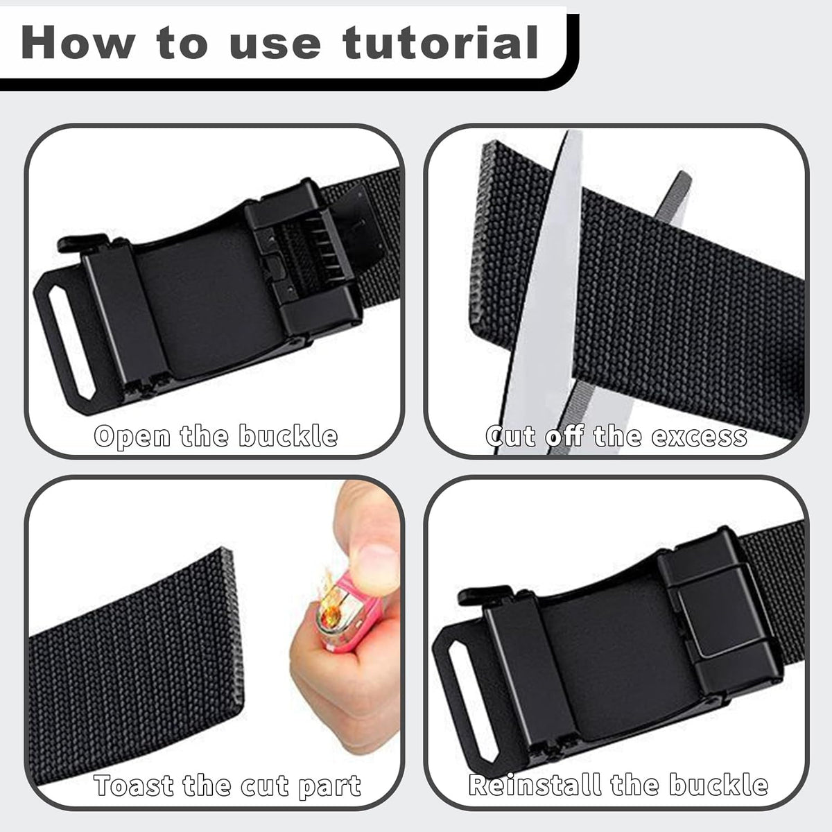 Durable Quick-Release Web Belt for Hiking and Everyday Use