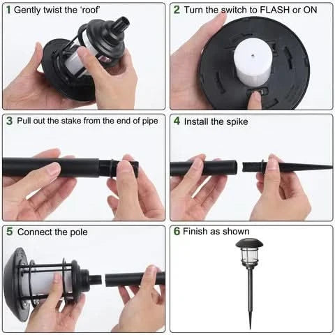 PATIOFLAME – Solar Torch Lamps for Driveways & Courtyard Paths