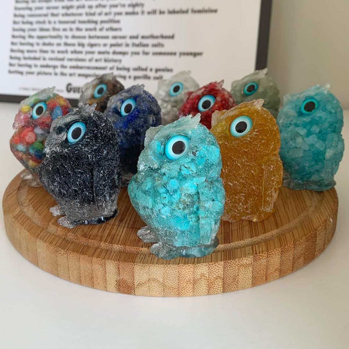Unique Crystal Owl Decorative Figurine