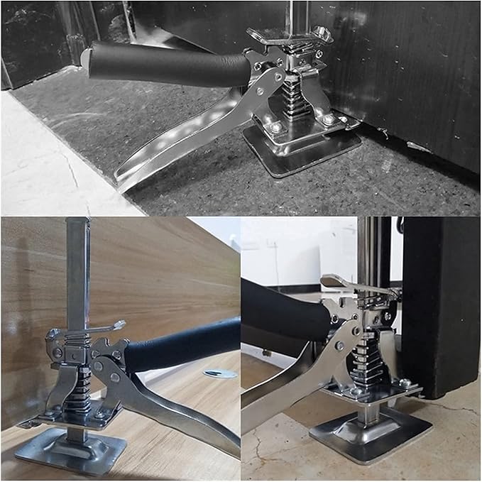 Cabinet Door Lift Jack with Adjustable Height Control for Woodworking Installation Projects DIY Renovation Trim Work Flooring