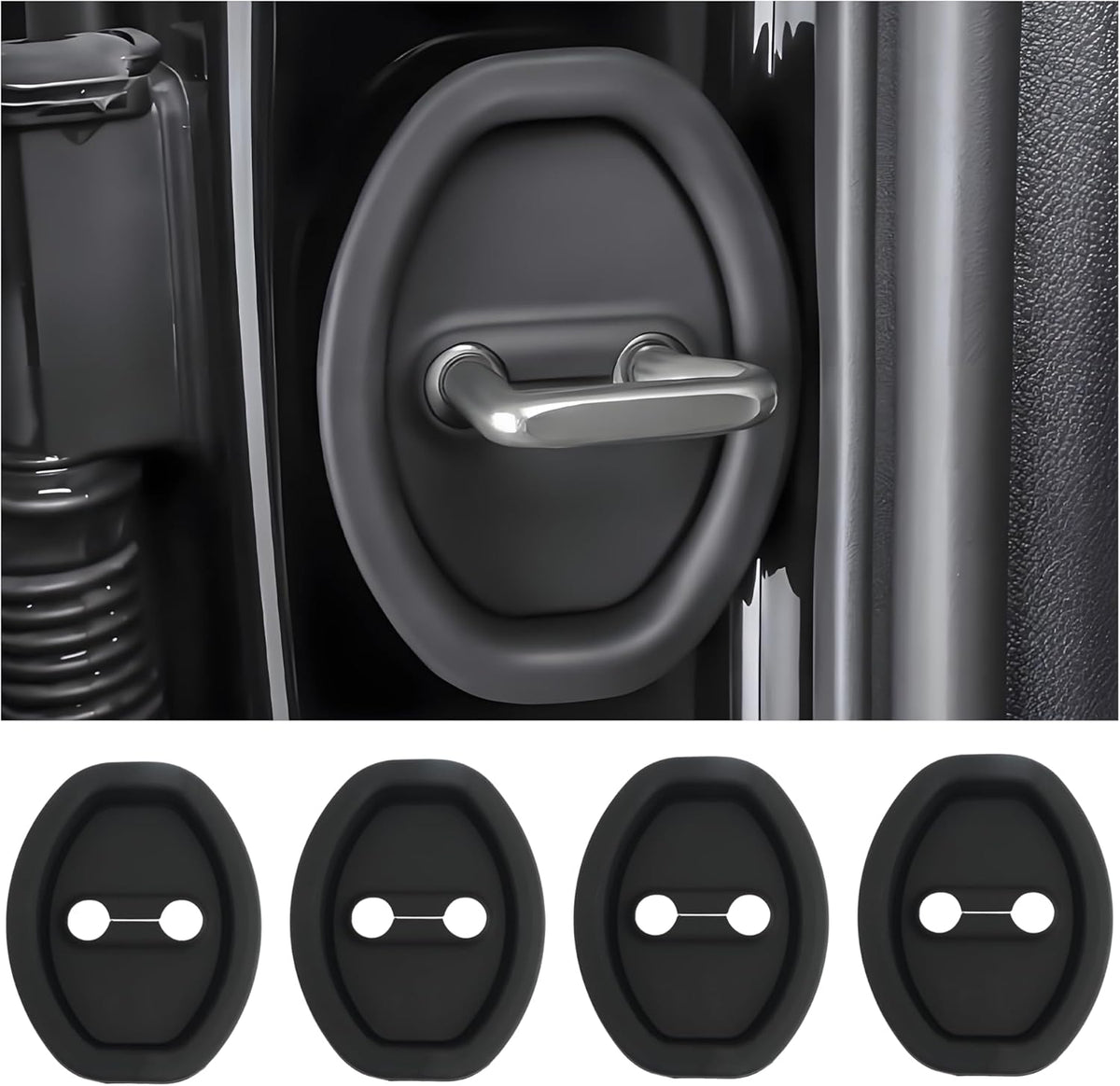 Durable Car Door Edge Guards Protector (4 Pack)