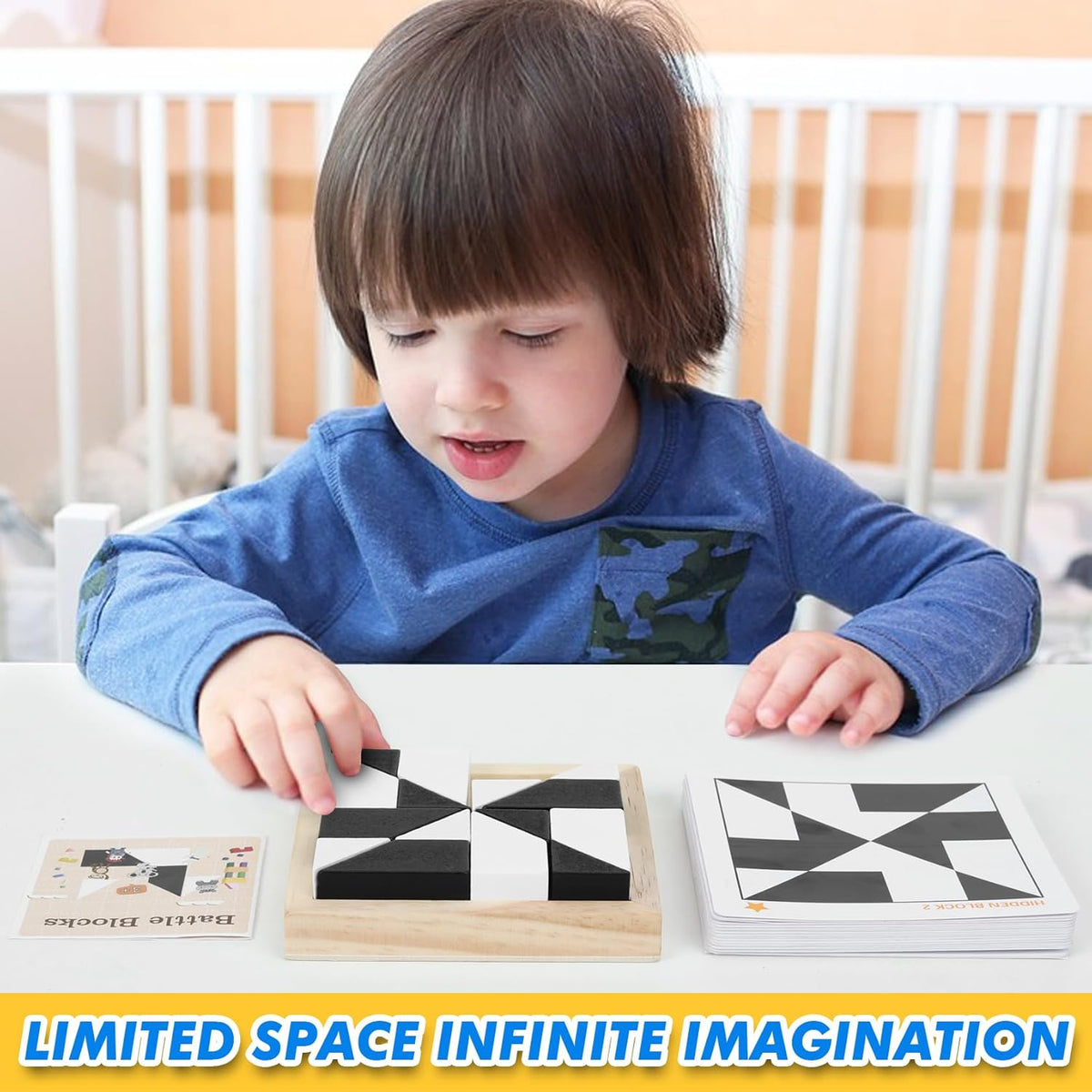 Compact Two-Tone Brain Teaser Toy