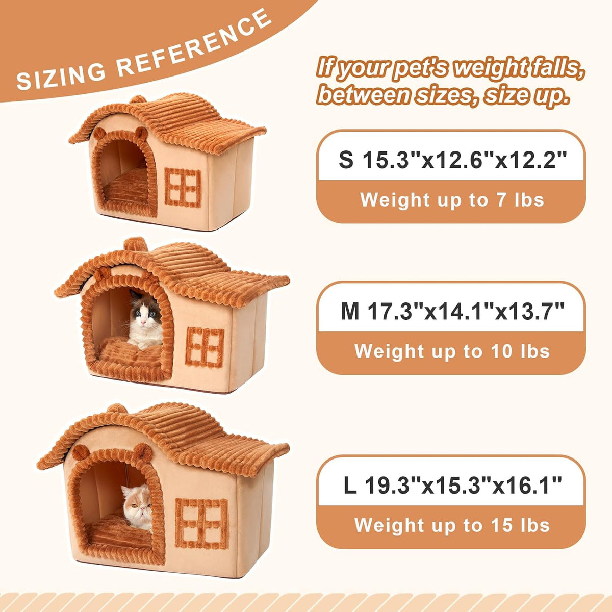 Plush Hideaway Cat Bed for Warm Comfortable Sleep