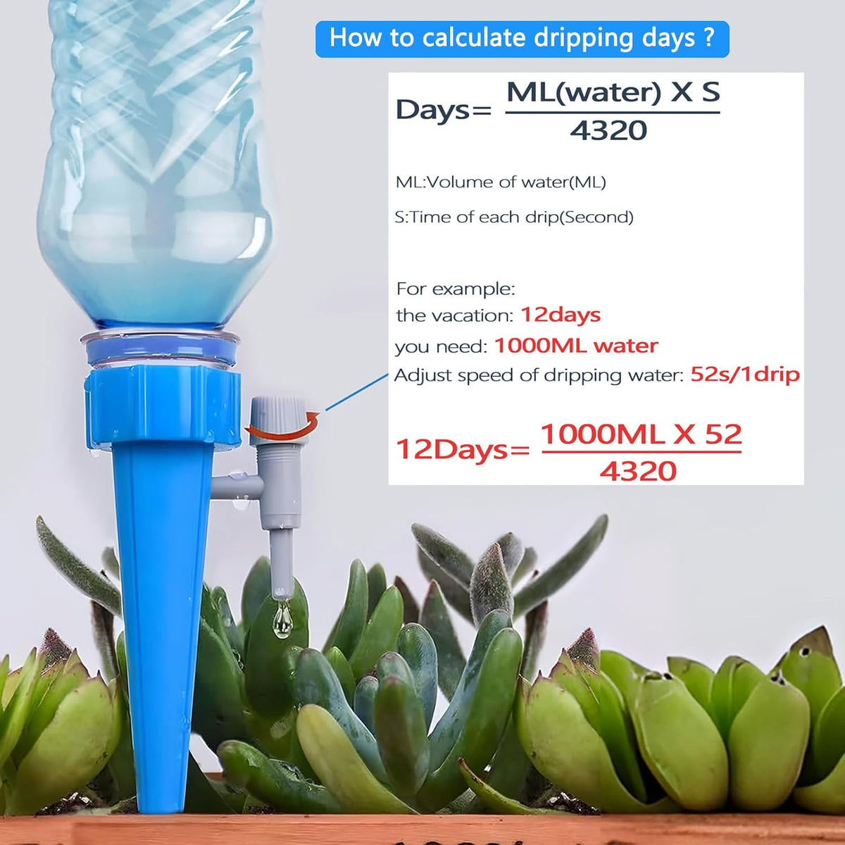 Easy Automatic Plant Watering Stakes