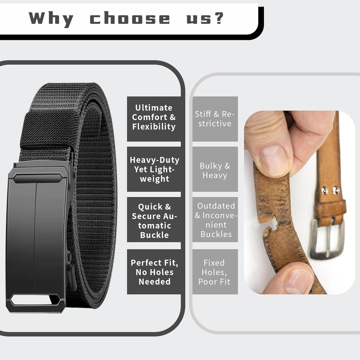 Durable Quick-Release Web Belt for Hiking and Everyday Use