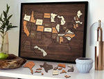 Wooden USA Travel Map Puzzle