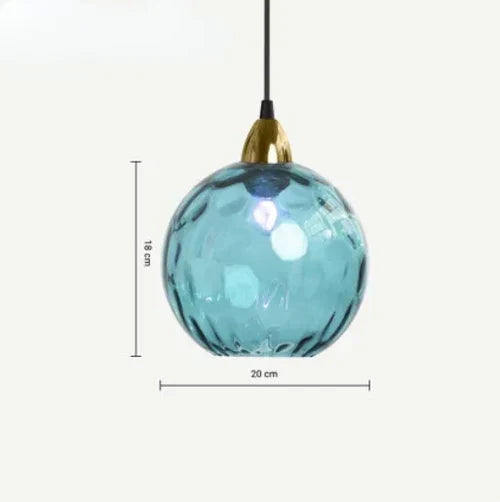 Glass Globe Pendant Light Fixture Modern Hanging Ceiling Lamp for Dining Room Kitchen Island Bedroom Living Room Decorative Suspended